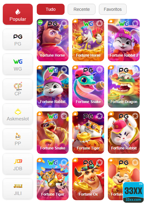 Experiência de Jogos 33xx.com